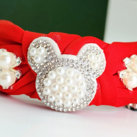 Mickey headband bling Christmas Rhinestones snowflake handmade crystals tree - Picture 10 of 16